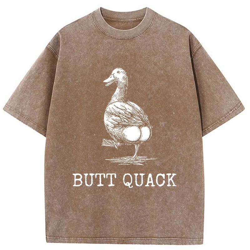 Tokyo-Tiger Butt Crack Funny Washed T-Shirt