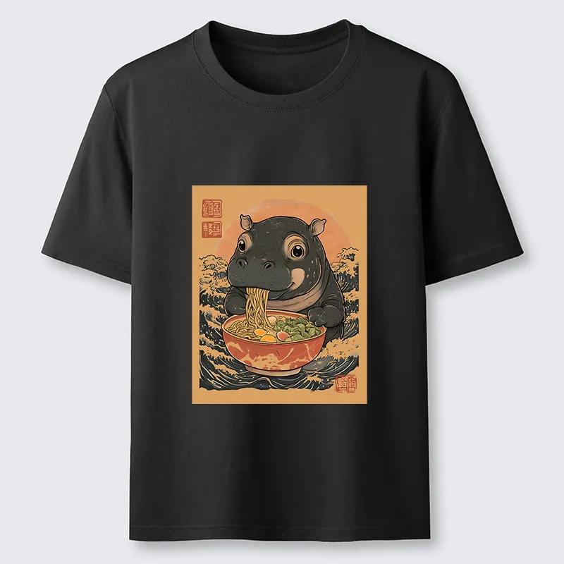 Tokyo-Tiger Moo Deng Eat Ramen Classic T-Shirt