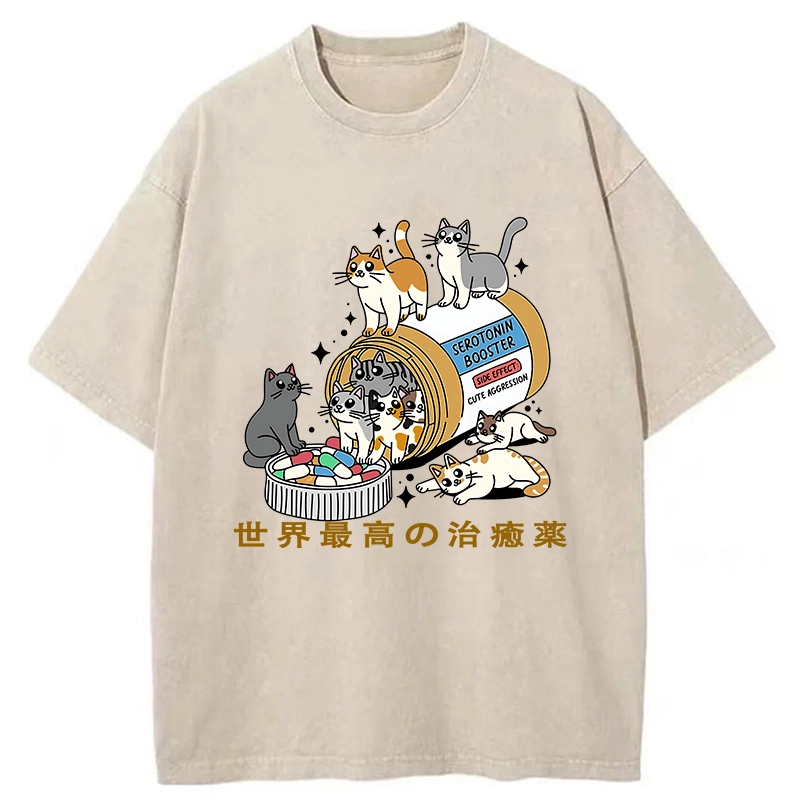 Tokyo-Tiger The Best Cure In The World Washed T-Shirt