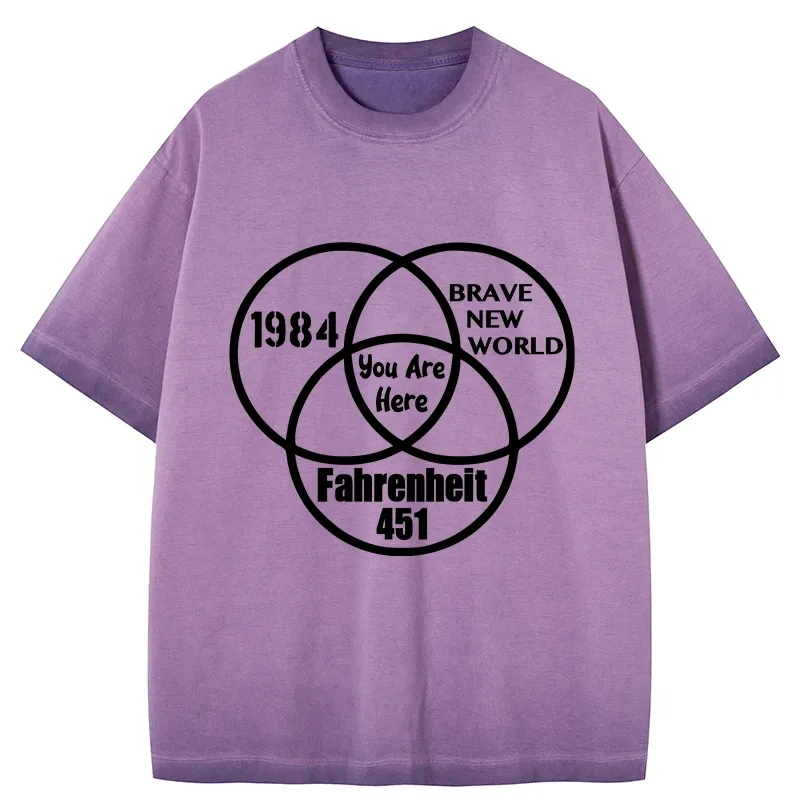 Tokyo-Tiger Multidimensional Thinking And Rebellion Gradient Washed T-Shirt