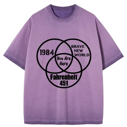 Tokyo-Tiger Multidimensional Thinking And Rebellion Gradient Washed T-Shirt