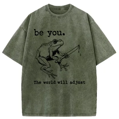 Tokyo-Tiger Be Yourself Washed T-Shirt