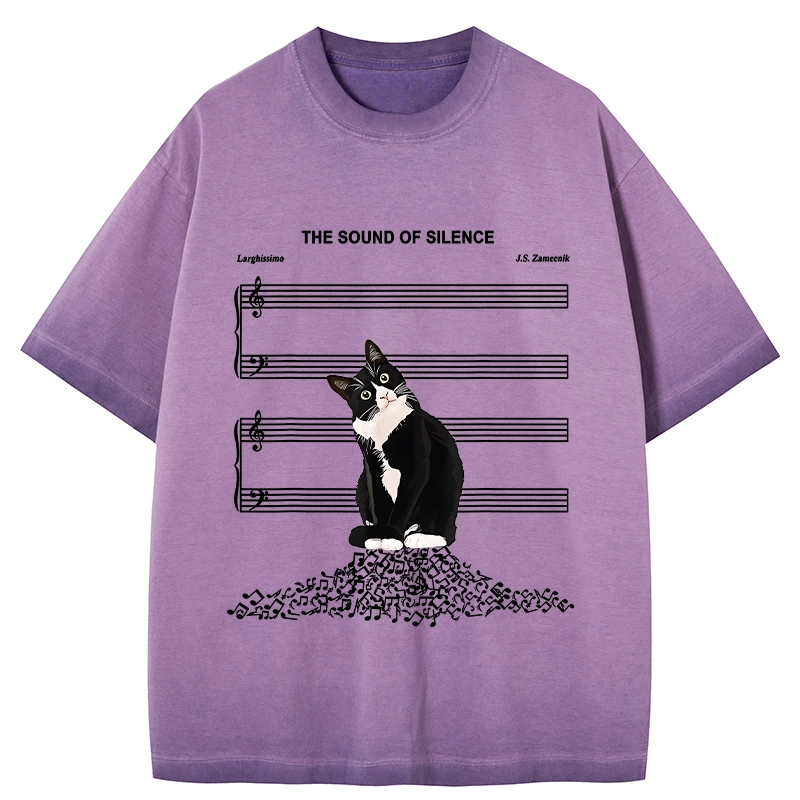 Tokyo-Tiger The Sound Of Silence Gradient Washed T-Shirt