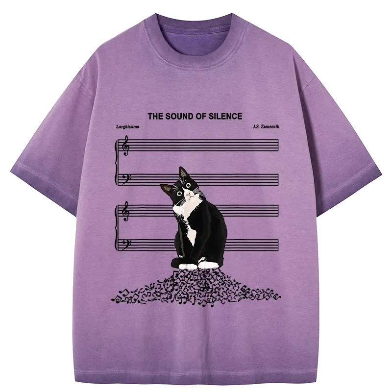 Tokyo-Tiger The Sound Of Silence Gradient Washed T-Shirt