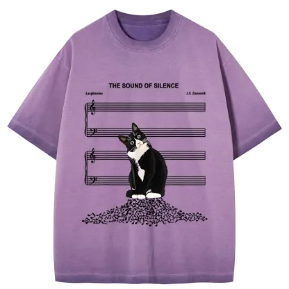 Tokyo-Tiger The Sound Of Silence Gradient Washed T-Shirt