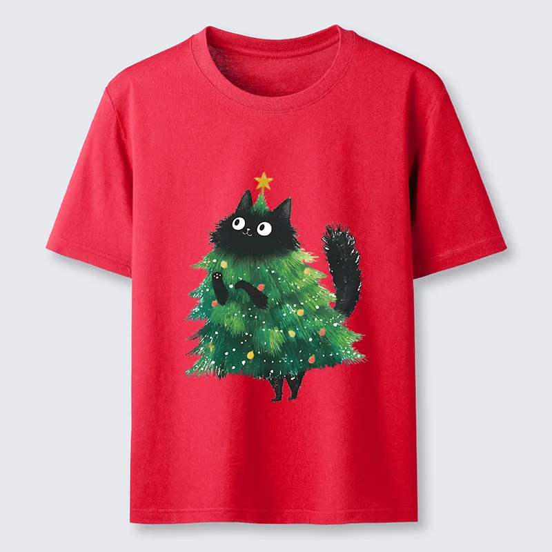 Tokyo-Tiger Christmas Tree Cat Japan Classic T-Shirt