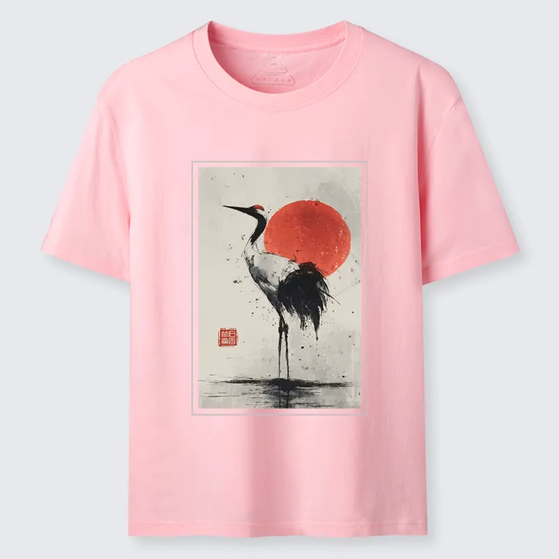 Tokyo-Tiger Retro Japanese Red-crowned Crane Classic T-Shirt