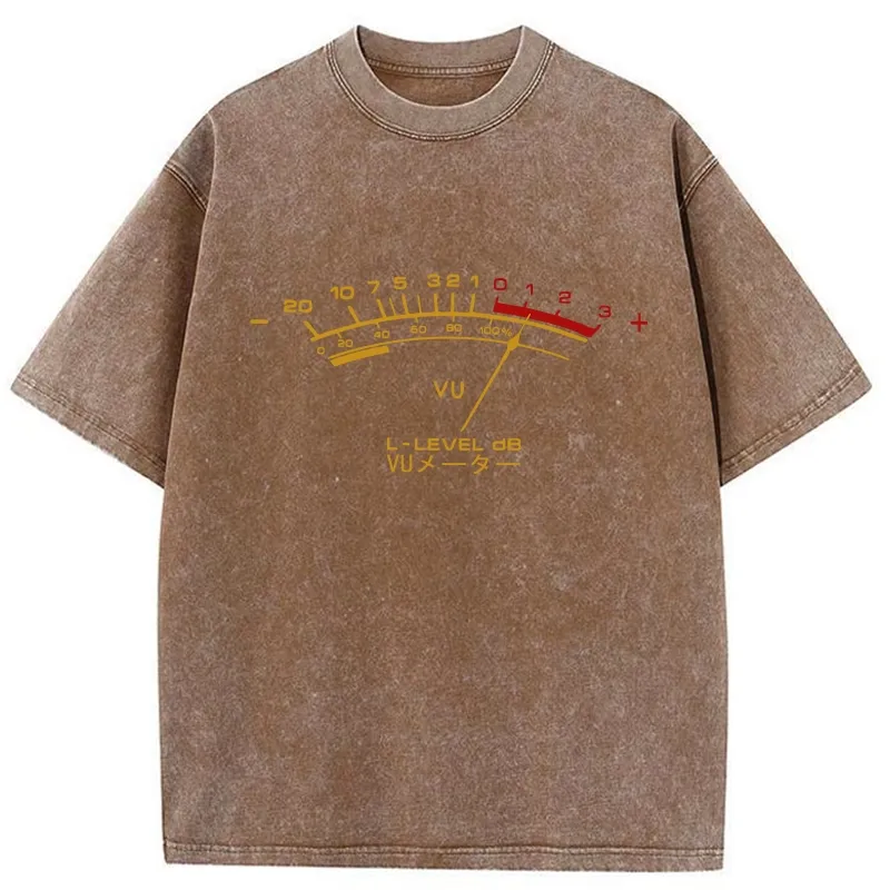 Tokyo-Tiger Volume Meter Washed T-Shirt