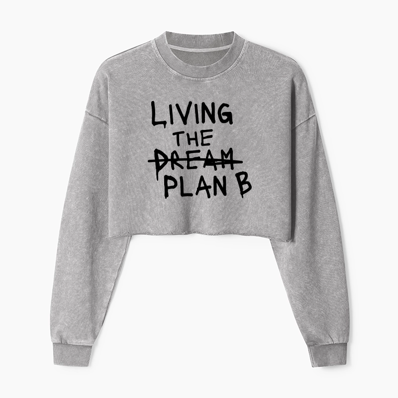 Tokyo-Tiger Implement Plan B Washed Crop Sweatshirt
