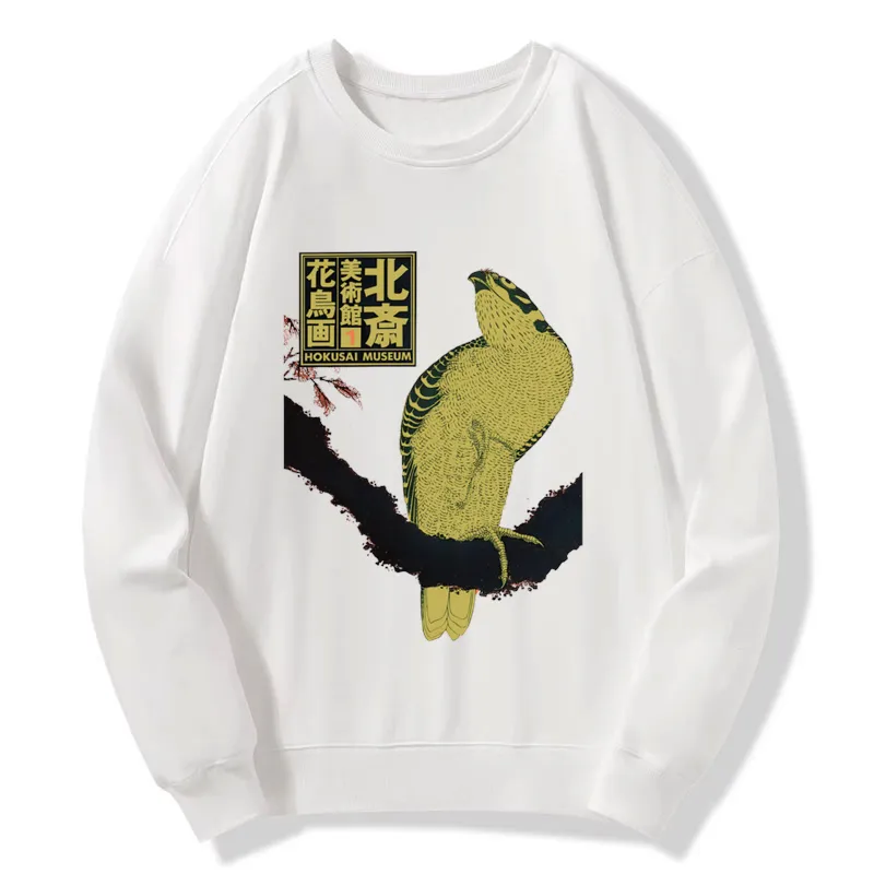 Tokyo-Tiger Hokusai Museum Flower And Bird Sweatshirt