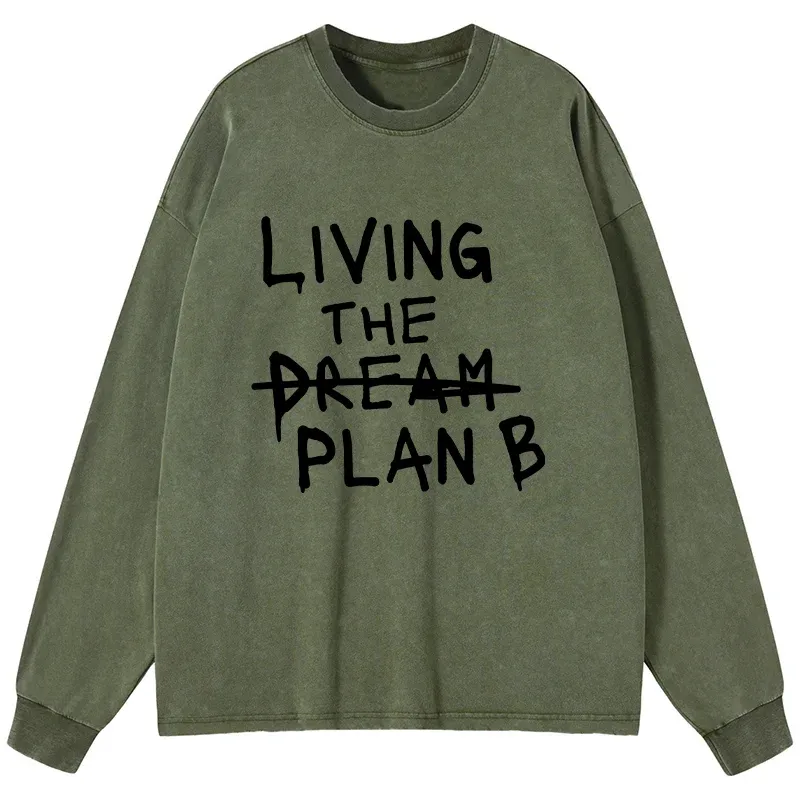 Tokyo-Tiger Implement Plan B Washed Long Sleeve T-Shirt