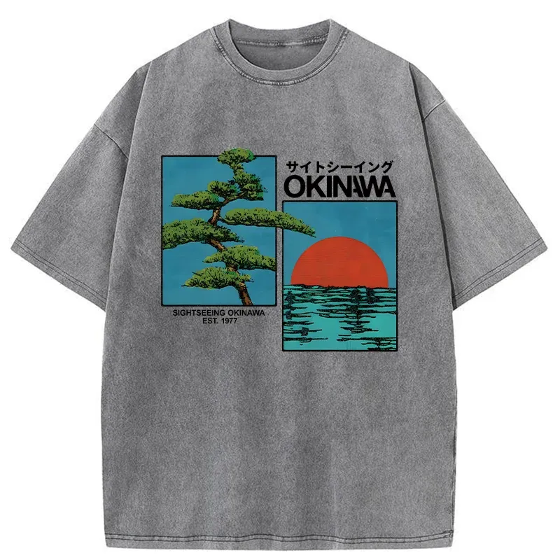 Tokyo-Tiger Japanese Bonsai Washed T-Shirt