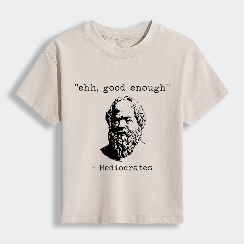 Tokyo-Tiger Mediocrates Meme Women's Washed T-shirt