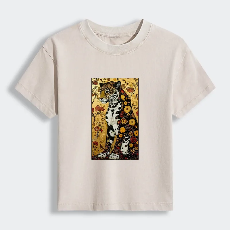 Tokyo-Tiger Magnificent Leopard Women's Washed T-shirt