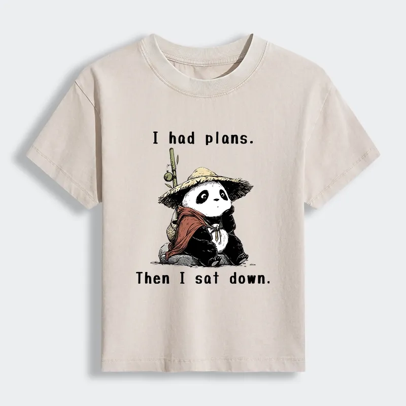 Tokyo-Tiger The Maybe Later Panda Women's Washed T-shirt