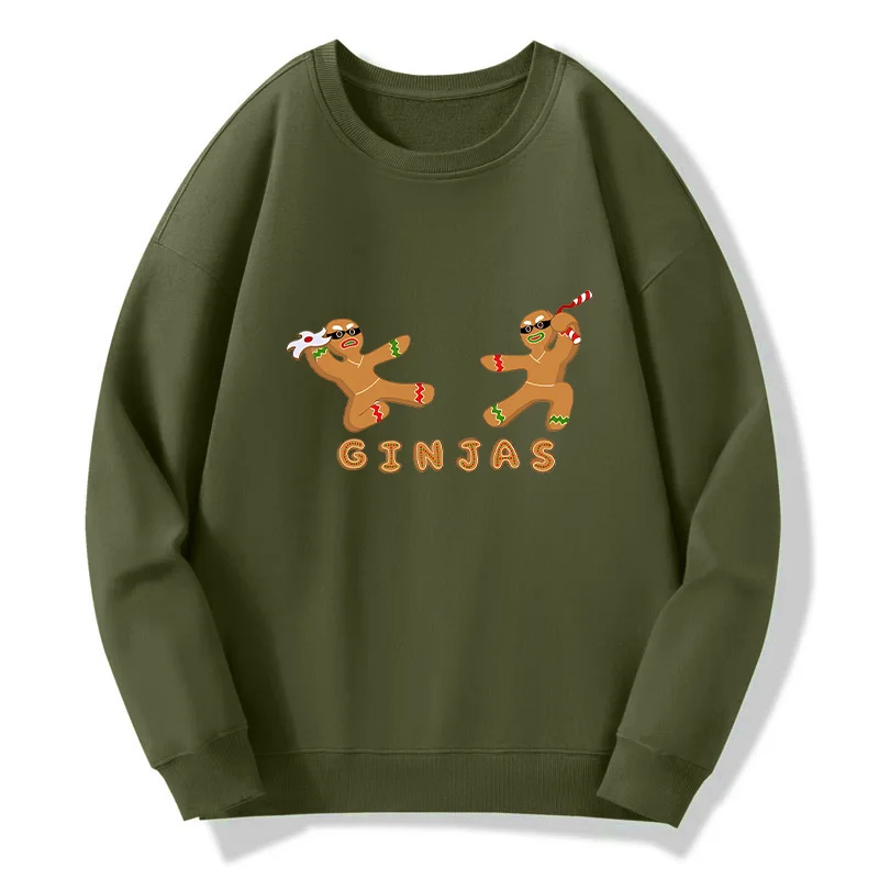 Tokyo-Tiger Gingerbread Ninja Classic Sweatshirt