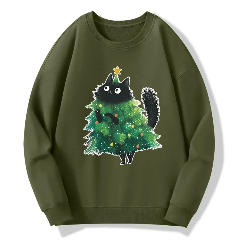 Tokyo-Tiger Christmas Tree Cat Japan Classic Sweatshirt