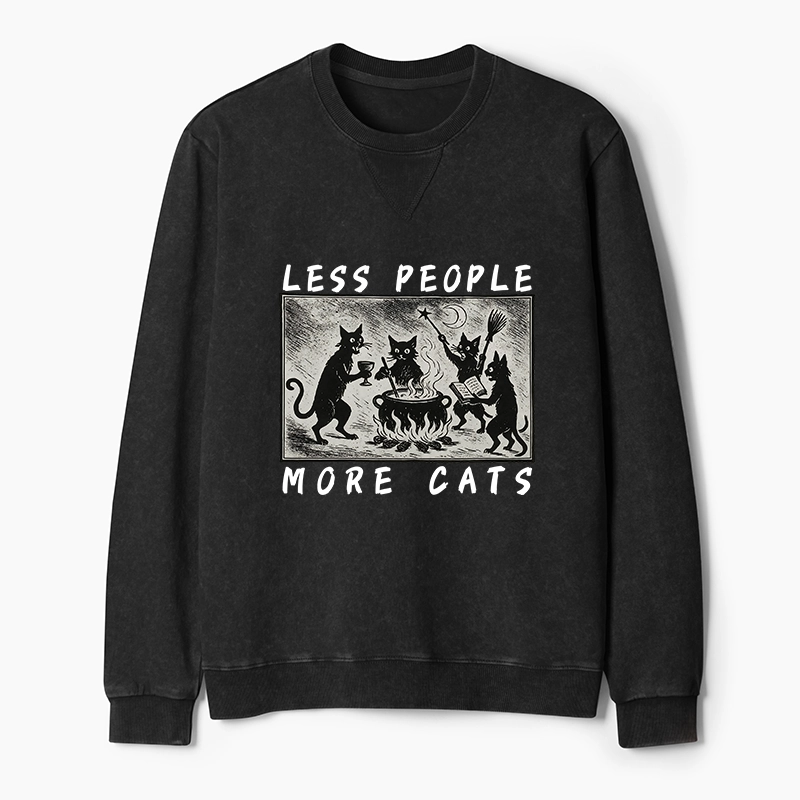 Tokyo-Tiger Cat Sacrifice Ceremony Washed Terry Sweatshirt