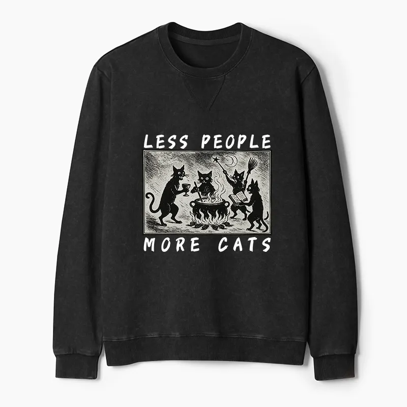 Tokyo-Tiger Cat Sacrifice Ceremony Washed Terry Sweatshirt