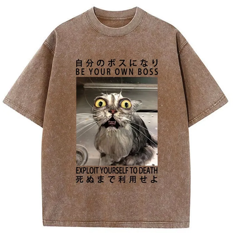 Tokyo-Tiger Be Your Own Boss Washed T-Shirt