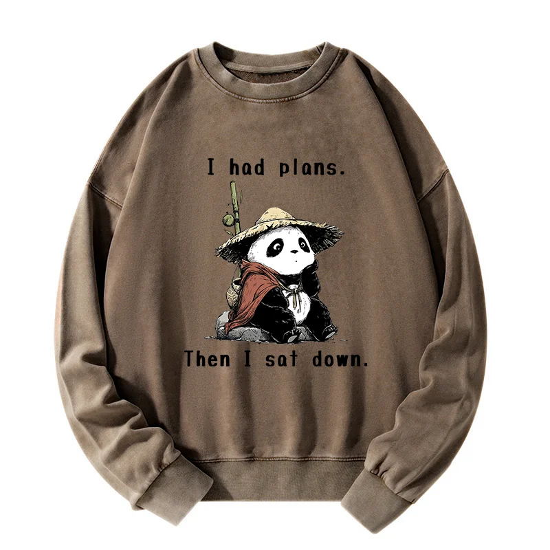 Tokyo-Tiger The Maybe Later Panda Washed Sweatshirt