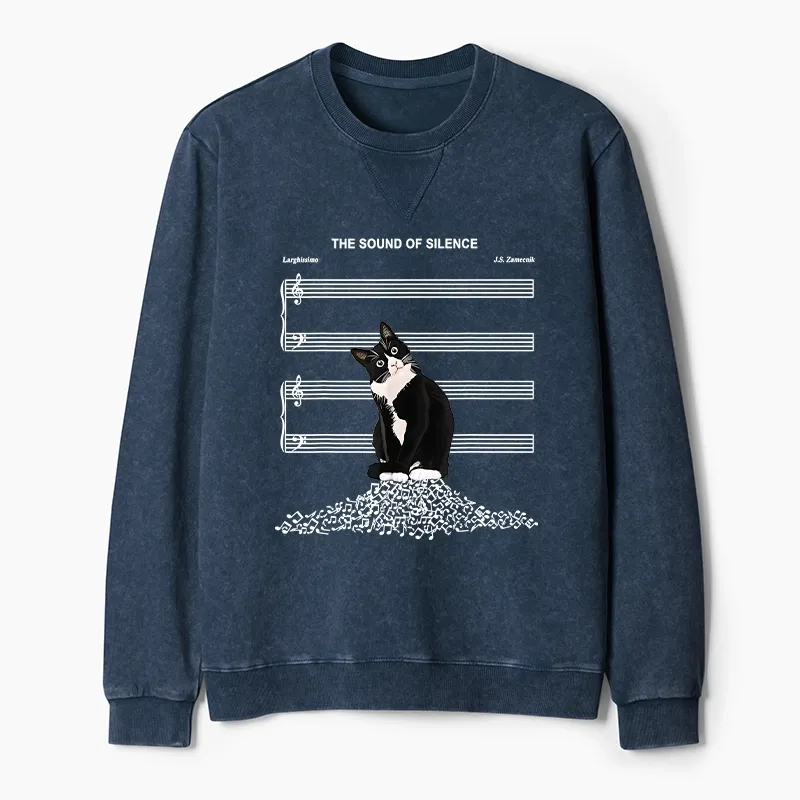 Tokyo-Tiger The Sound Of Silence Washed Terry Sweatshirt