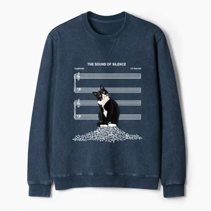 Tokyo-Tiger The Sound Of Silence Washed Terry Sweatshirt