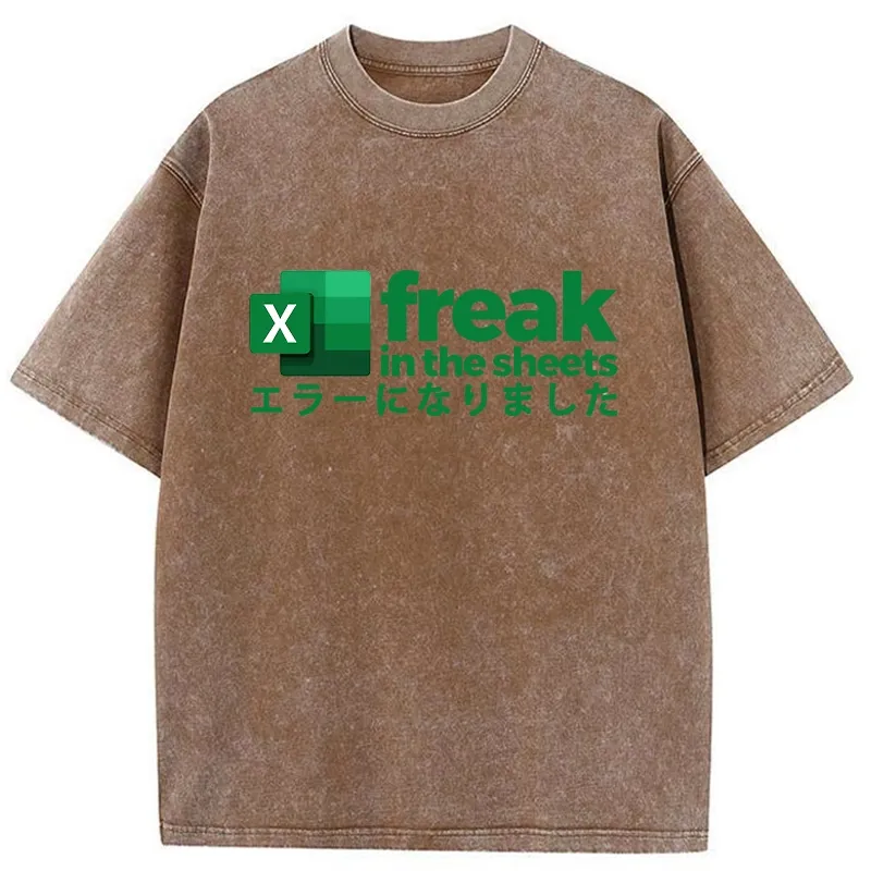 Tokyo-Tiger Freak In The Sheets Washed T-Shirt