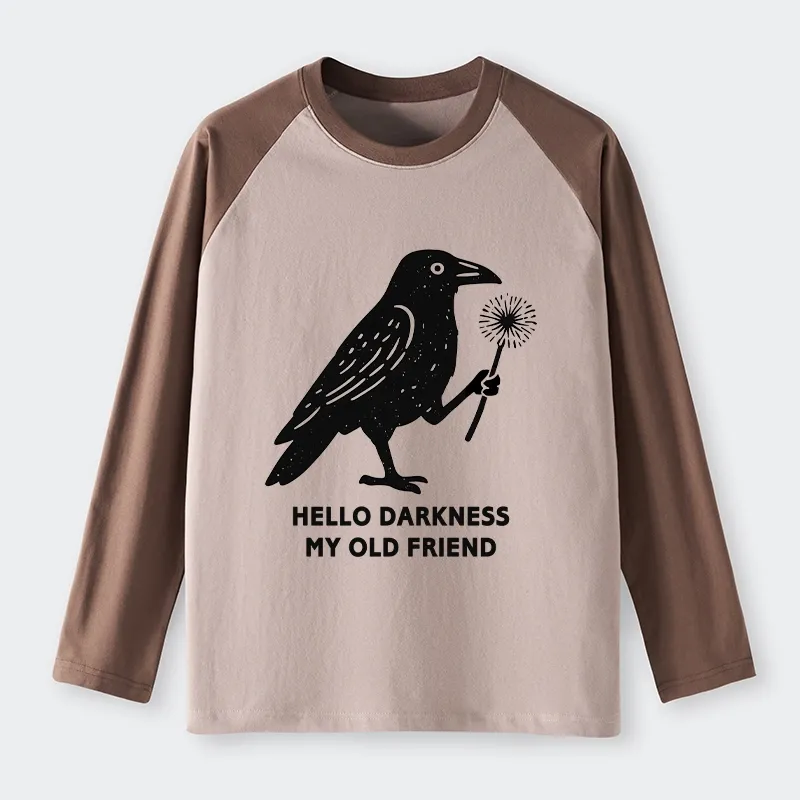 Tokyo-Tiger My Old Friend The Crow Raglan Long Sleeve T-shirt