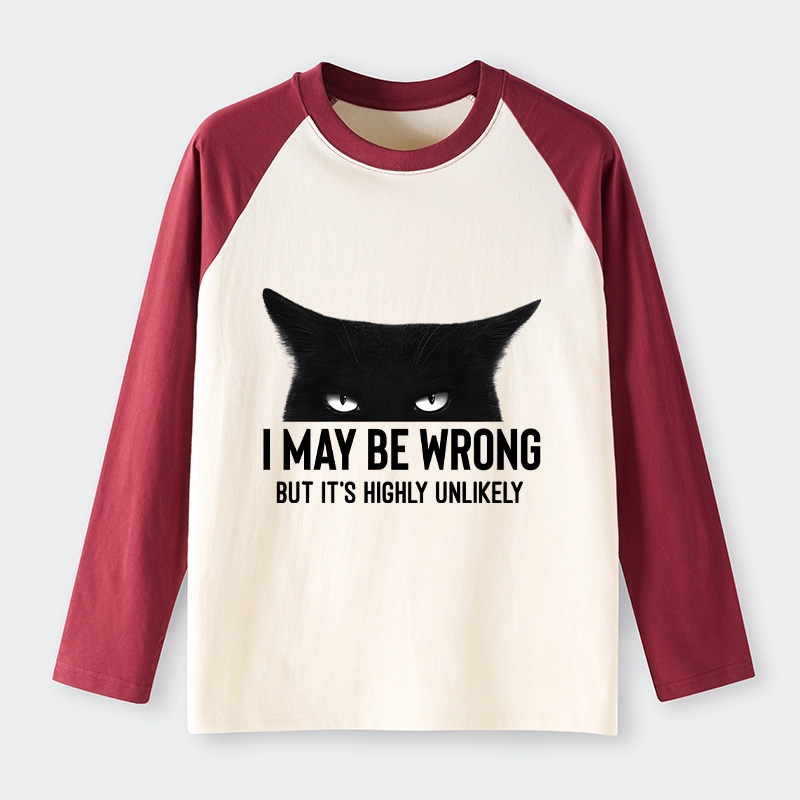 Tokyo-Tiger Cat Can Do No Wrong Raglan Long Sleeve T-shirt