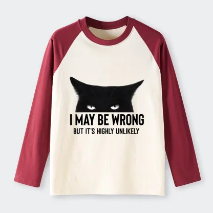 Tokyo-Tiger Cat Can Do No Wrong Raglan Long Sleeve T-shirt