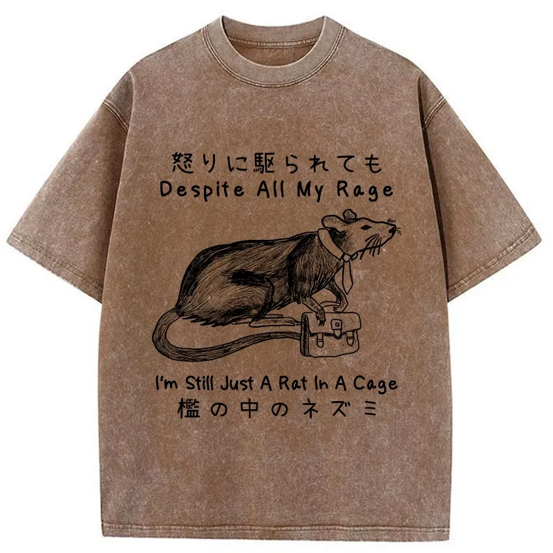 Tokyo-Tiger I'm A Rat In A Cage Washed T-Shirt