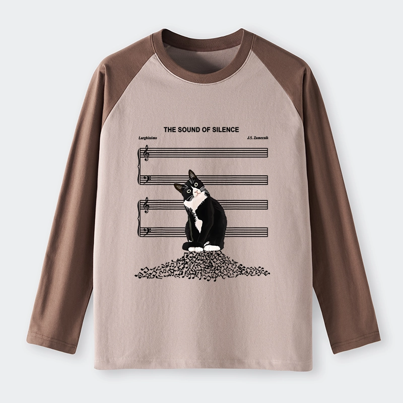 Tokyo-Tiger The Sound Of Silence Raglan Long Sleeve T-shirt