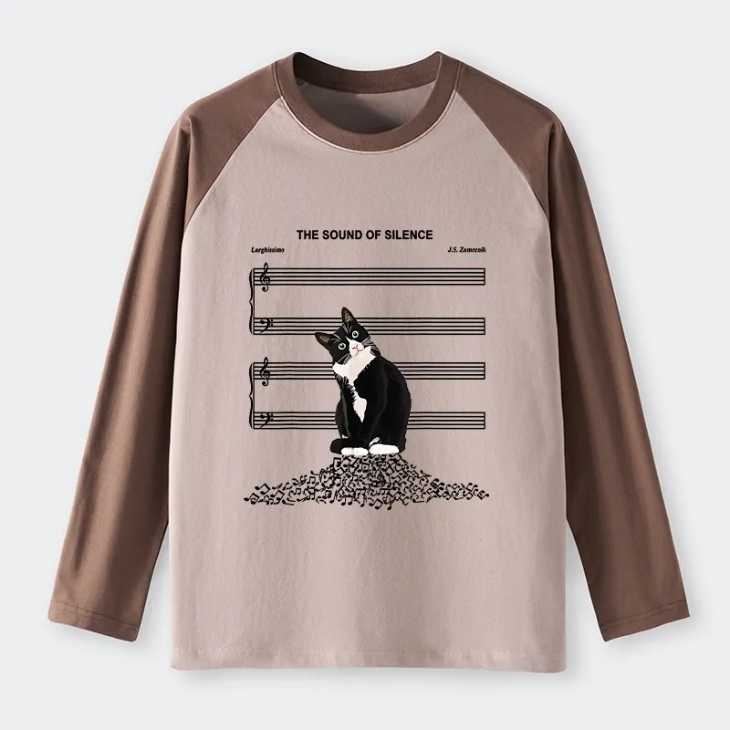 Tokyo-Tiger The Sound Of Silence Raglan Long Sleeve T-shirt