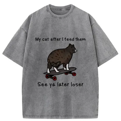 Tokyo-Tiger Cat That Walked Away After Eating Washed T-Shirt