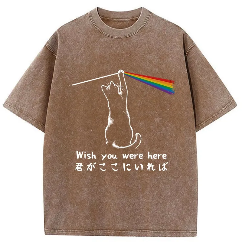 Tokyo-Tiger Wish You Were Here Washed T-Shirt