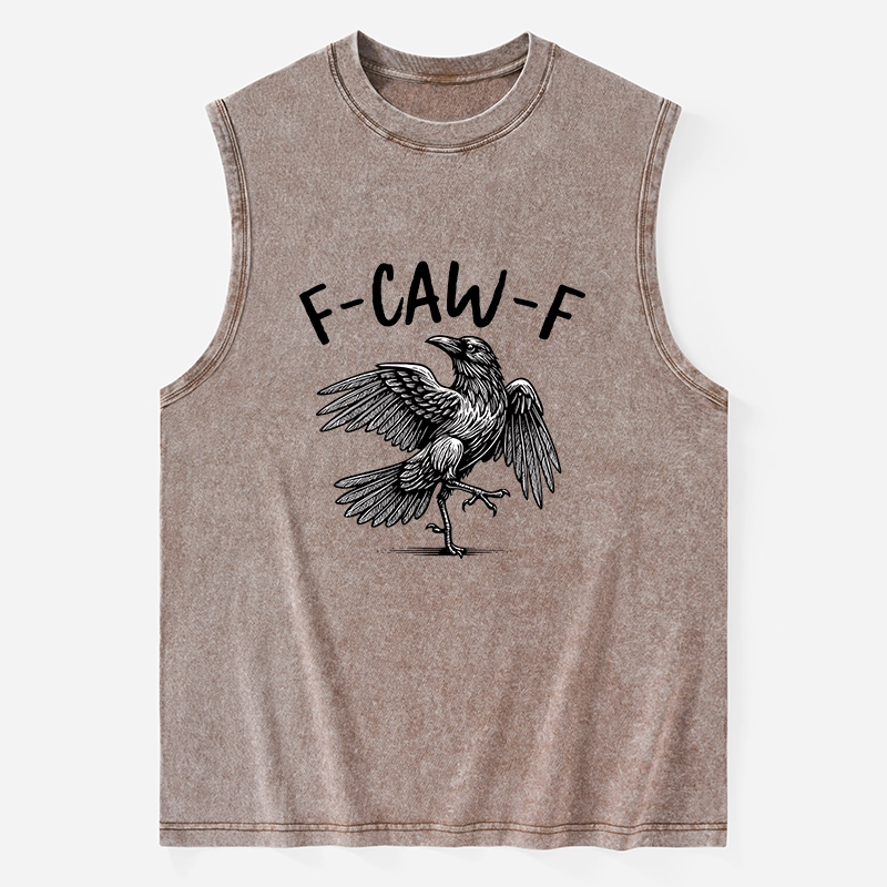 Tokyo-Tiger Crow's Cry Funny Washed Tank