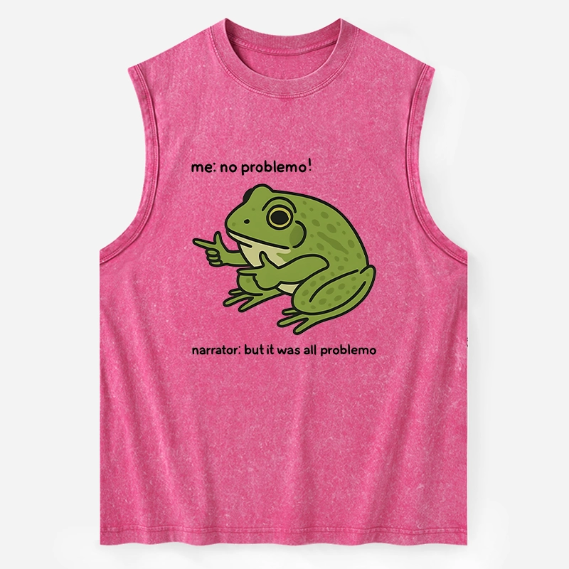 Tokyo-Tiger Stupid Frog Meme Washed Tank