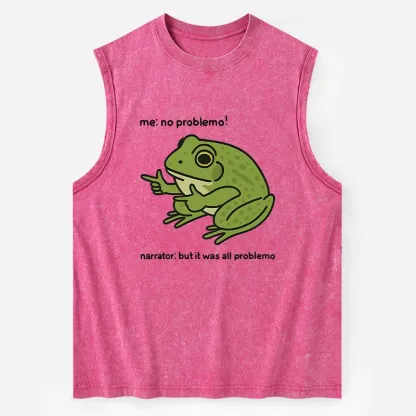 Tokyo-Tiger Stupid Frog Meme Washed Tank