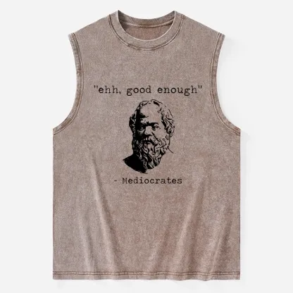 Tokyo-Tiger Mediocrates Meme Washed Tank