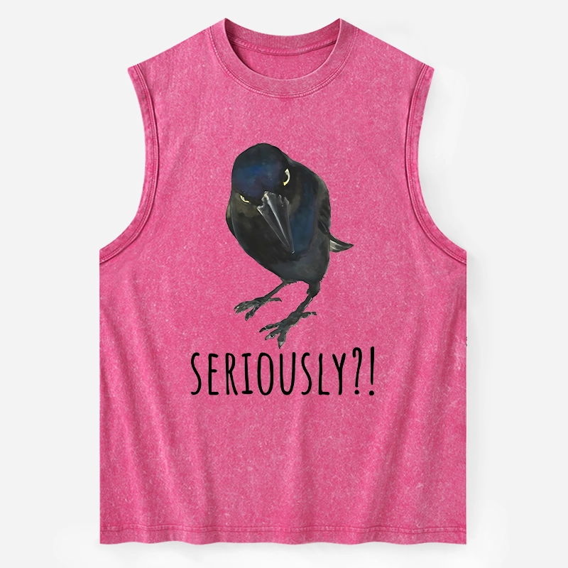 Tokyo-Tiger Raven's Question Washed Tank