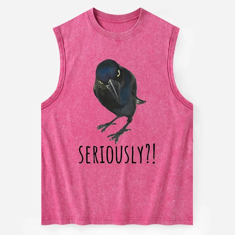 Tokyo-Tiger Raven's Question Washed Tank