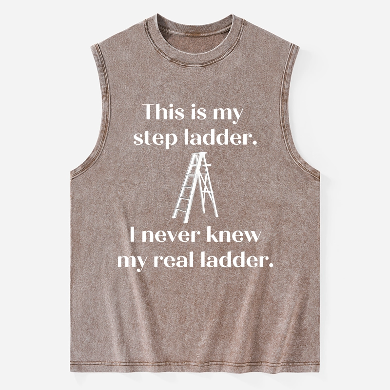 Tokyo-Tiger A Real Ladder Funny Washed Tank