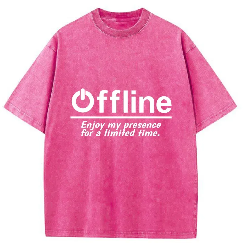 Tokyo-Tiger Offline Gamer Washed T-Shirt