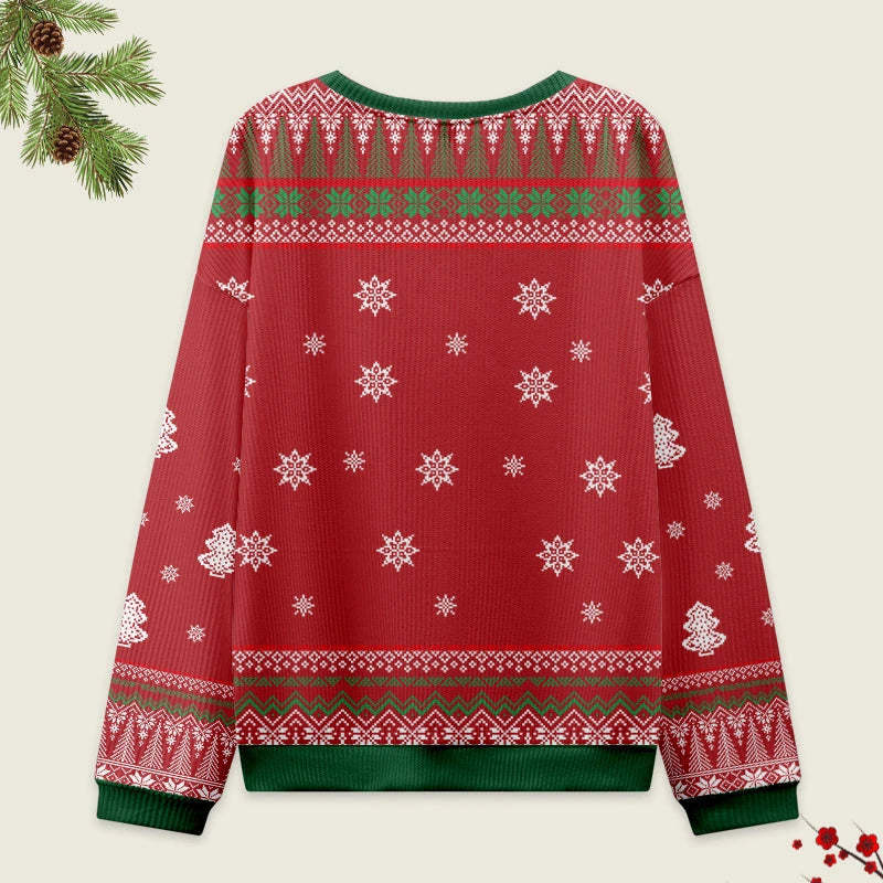 Tokyo-Tiger Lights Cat Japanese Red Christmas Ugly Sweatshirt