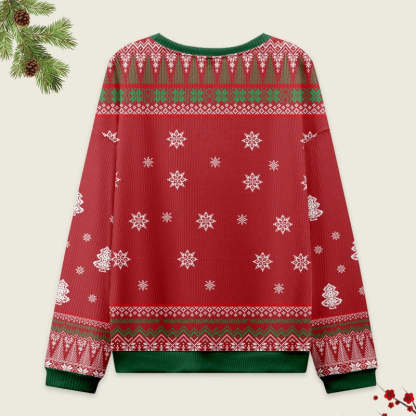 Tokyo-Tiger Lights Cat Japanese Red Christmas Ugly Sweatshirt