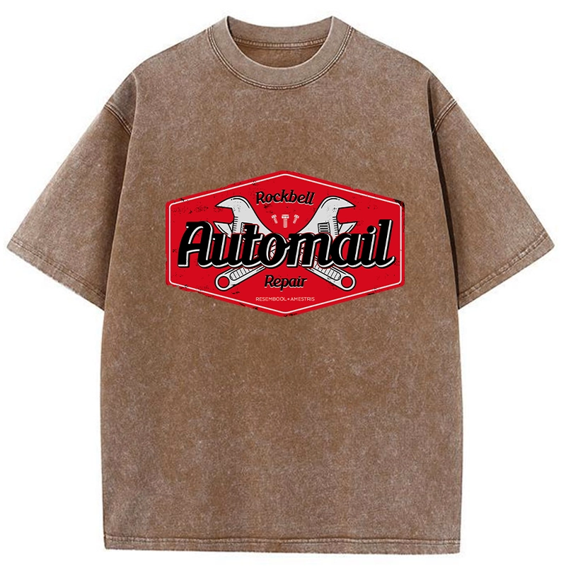 Tokyo-Tiger Rockbell Automail Japanese Washed T-Shirt