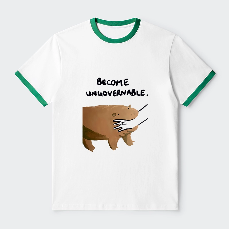 Tokyo-Tiger Moo Deng Bites Someone's Arm Trim T-Shirt