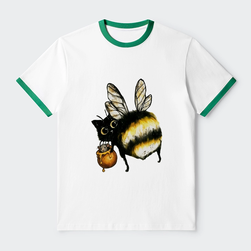 Tokyo-Tiger Cute Catbee Butt Trim T-Shirt