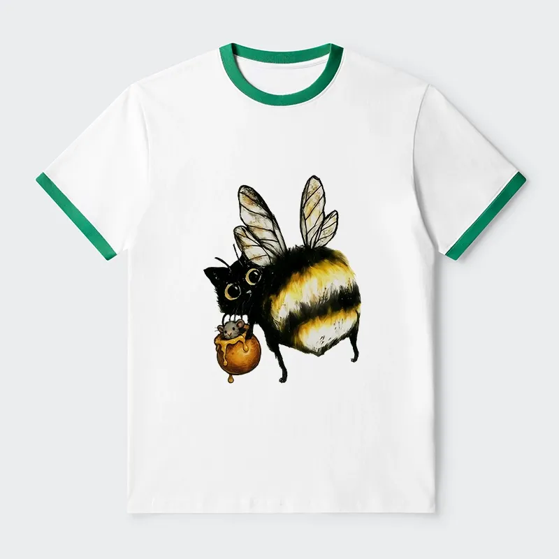 Tokyo-Tiger Cute Catbee Butt Trim T-Shirt